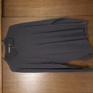 Gray men's 2XL long sleeve polo, EUC